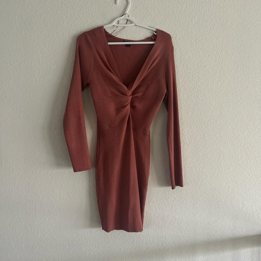 DARK CORAL PINK DRESS